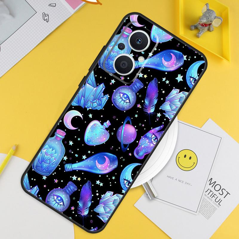 Occult Witchcraft Moon Gothic Witch For OPPO Reno 8T 7 8 Lite 10 11 12 13 14 Pro 11F 12F 13F 14F OPPO Find X8 X5 X6 Pro Case