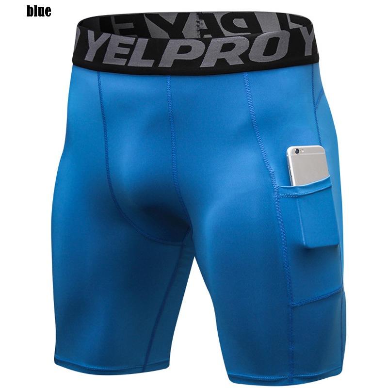 Pantaloni Sportivi da Uomo Aderenti Corti Pantaloni da Basket Pantaloni Fitness Senza Piedi Pantaloncini a Compressione da Corsa