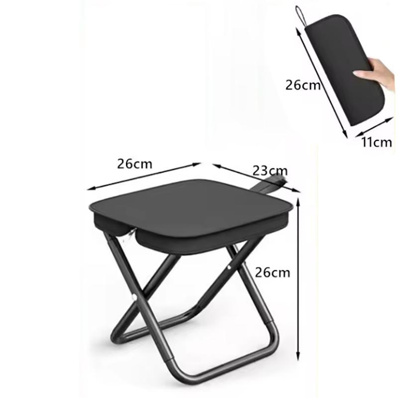 Portable multifunctional outdoor picnic camping folding chair, ultra light fishing stool, travel stool, fishing accessories