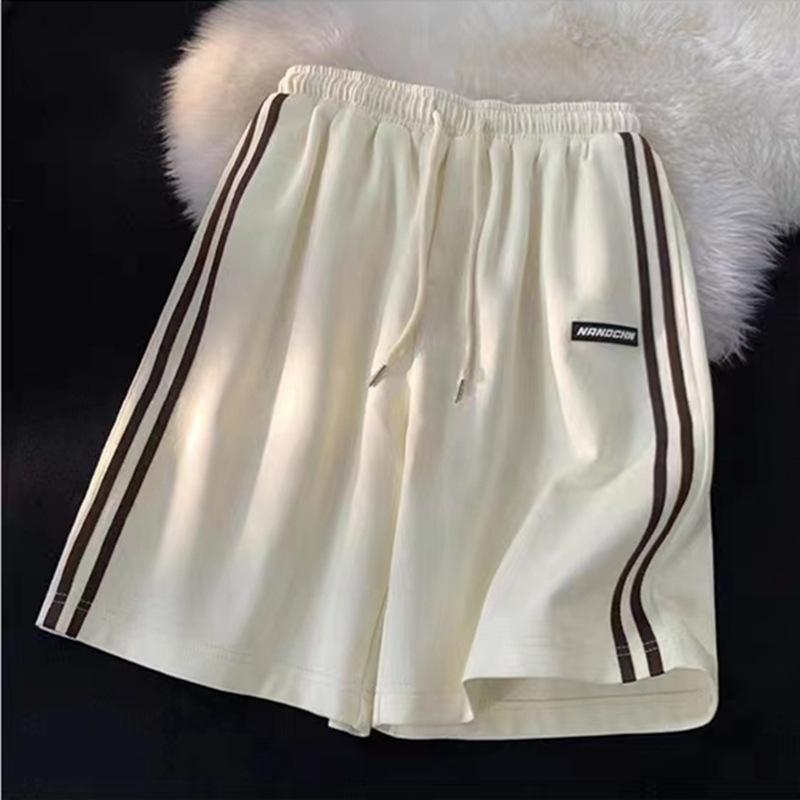 Pantaloni scurți sport cu cinci puncte pentru femei, de vară, subțiri, largi, mărime mare, talie înaltă, pentru ieșit, casual, cu picior drept