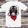 Monkey Gangsta Biker Heavy Metal Rock Punk T Shirt B835