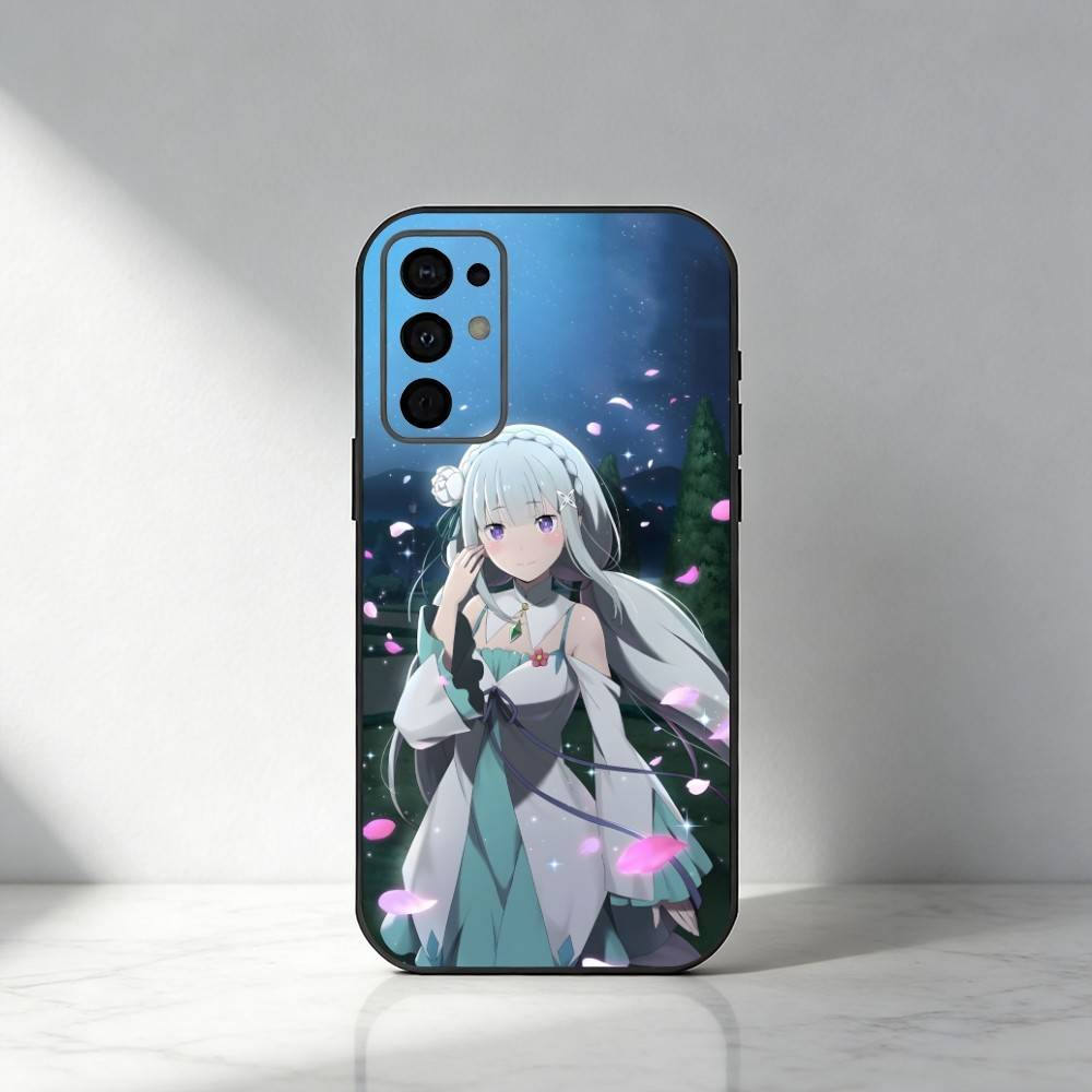 

Чехол для телефона E-Emilia из RE-Zero для Samsung S25, S24, S21, S22, S23, S20, Ultra, S26, Plus, Fe, Note, 5G Черный Samsung S25ULTRA