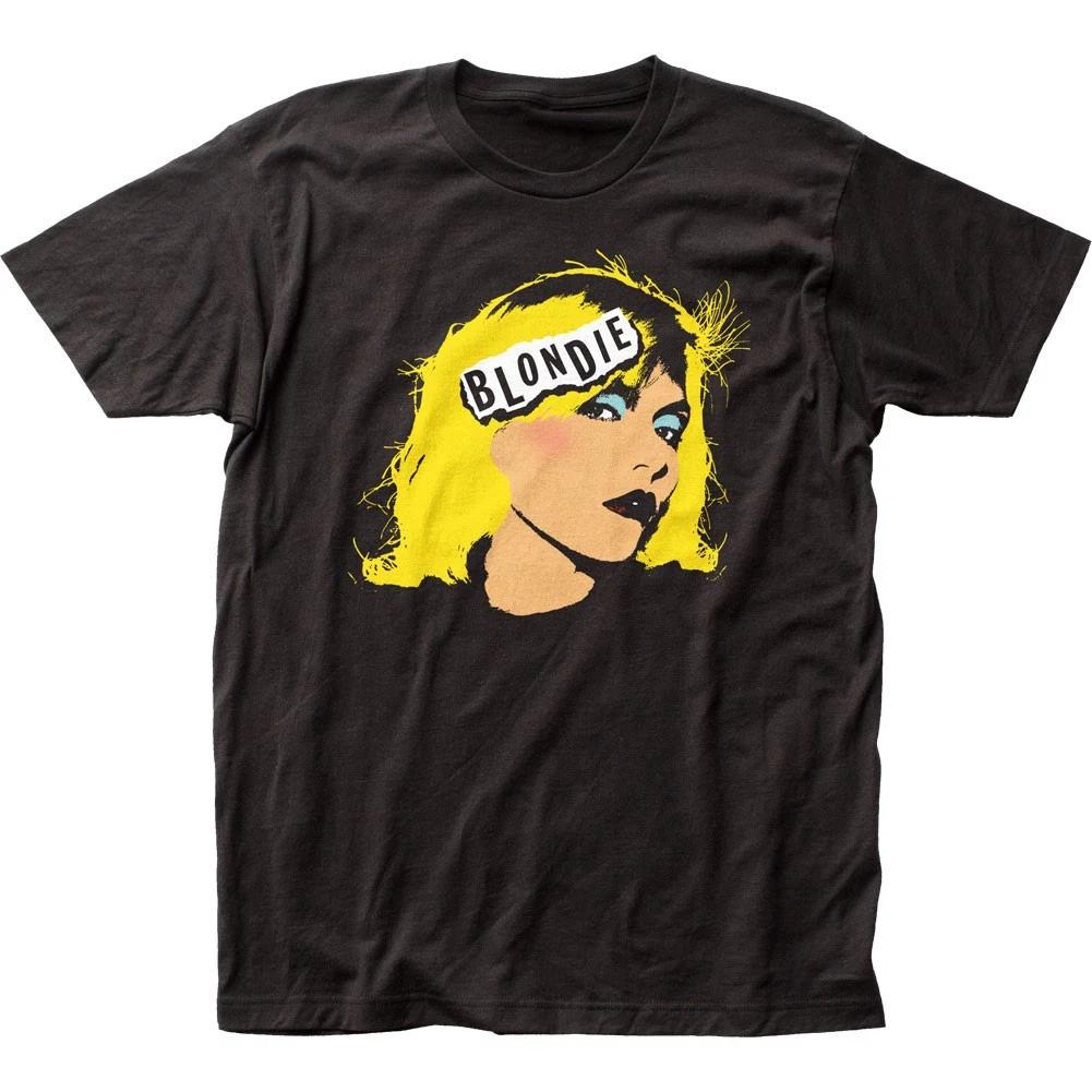 Blondie Face Mens T Shirt Music Classic Concert Rock N Roll Band Tee New Black 4XL