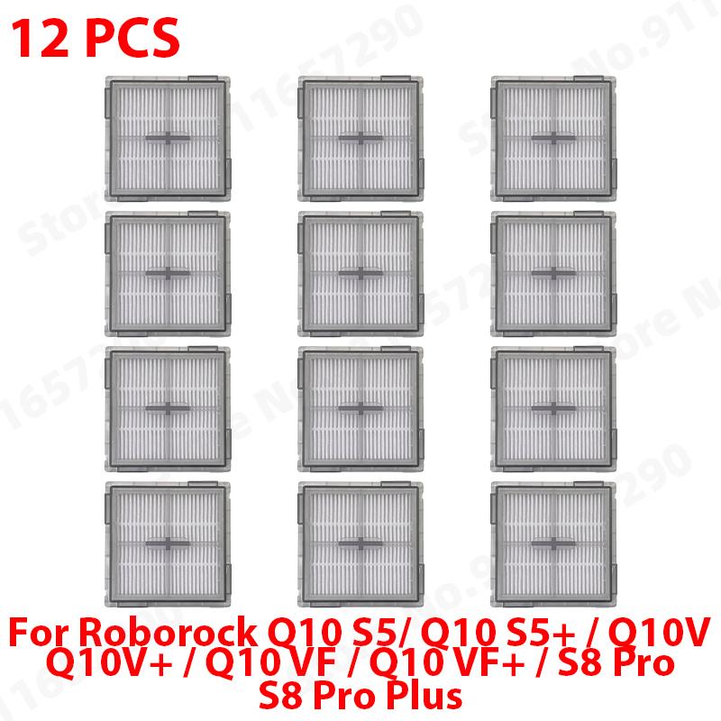Passend für Roborock Q10 S5 / Q10 S5+ / Q10V / Q10V+ / Q10 VF / Q10 VF+ / S8 Pro / S8 Pro Plus: Haupt-, Seitenbürste, Filter, Wischmopp, Staubbeutel