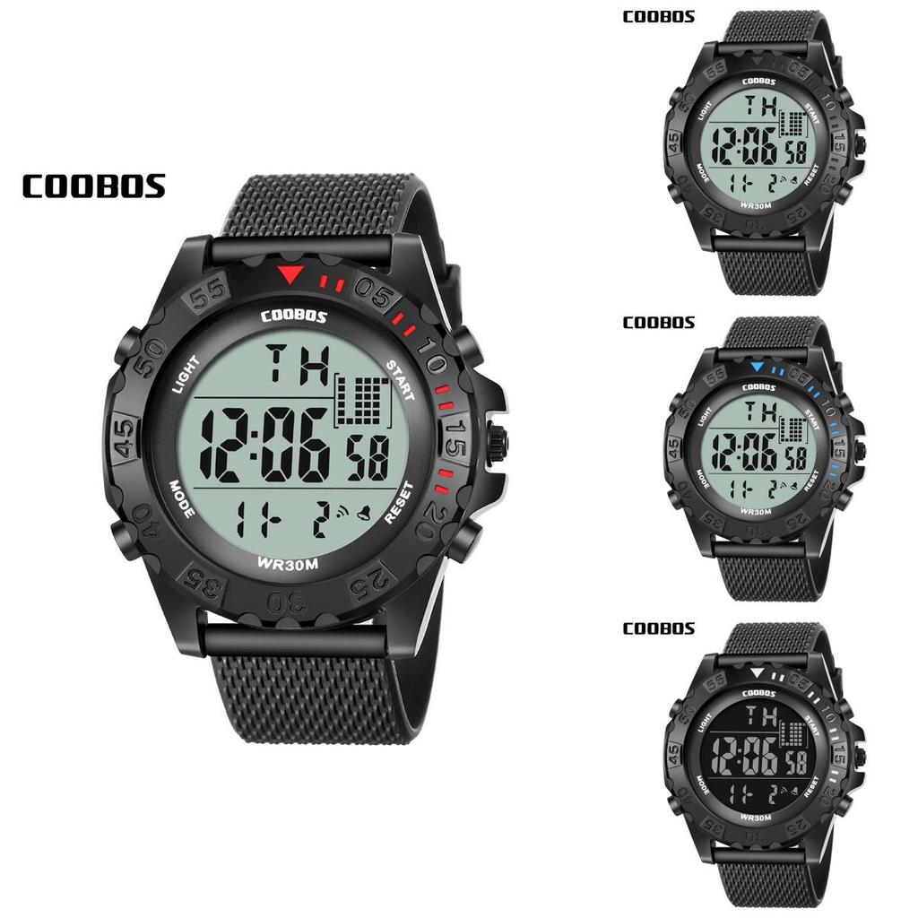 Student Digital Waterproof Led Watch With Large Dial And Night Glow For Teens