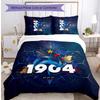 France Football Printed Bedding 3 Piece Set Cozy Breathable Bed Cover Set as Housewarming Holiday Gift