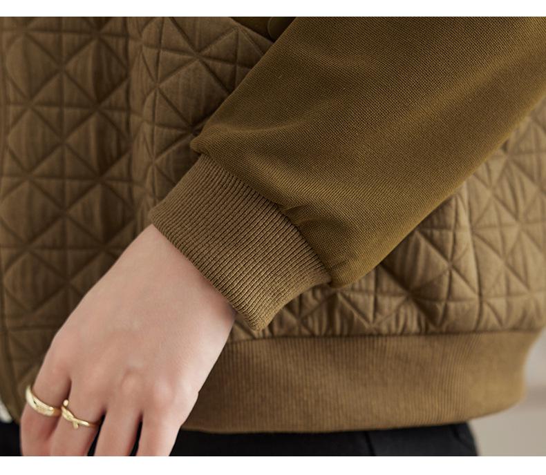Women's Spring/Autumn Hooded Jacket 2025: Trendy, Versatile, Loose-Fit Short Top for Middle-Aged Women