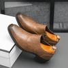 5cm Height-Increasing Men's Leather Shoes: Korean & British Style, Thick-Heeled Casual Footwear for Business & Nightclub