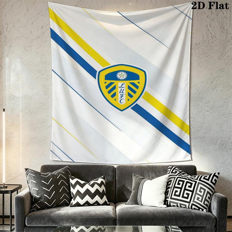Leeds United Wall Tapestry Aesthetic Wall Hanging Printed Fabric Blanket Decorative Tapestries for Bedroom Living Room Home Decor