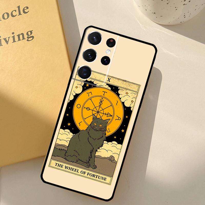 The Empress Tarot Cat Art Print Phone Case For Samsung Galaxy S25 S20 S21 S22 S23 S24 Ultra S9 S10 Plus S25 FE Cover Shell