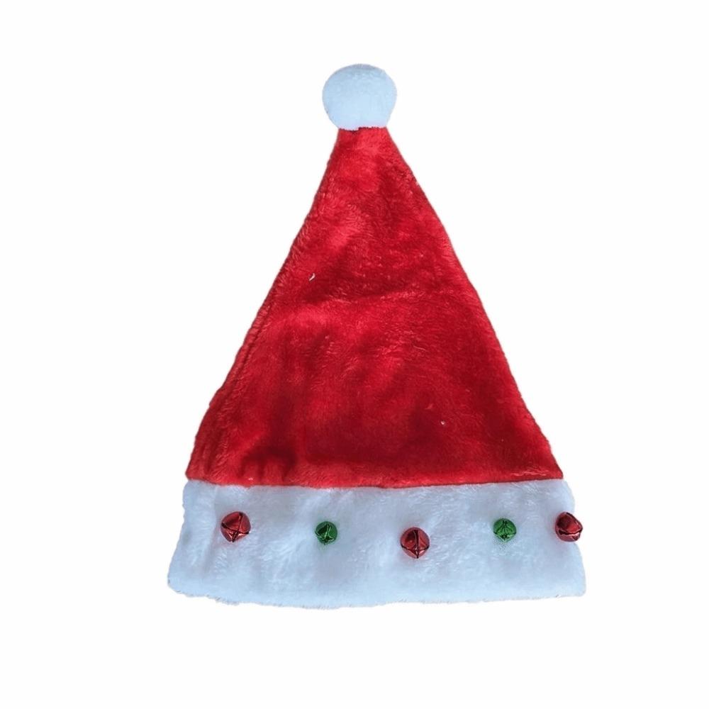 Lustige Pelz-Weihnachtsmütze Mehrfarbige Nikolausmütze Weihnachts-Kopfschmuck Rote Weihnachtsmütze Geschenk Partys