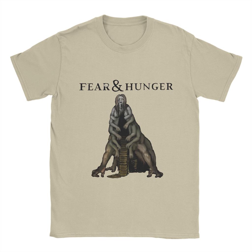 Fear and Hunger Termina  T-Shirt Summer  Popular T-Shirts Men's Cotton O Neck Plus Size 5XL Clothes Short-Sleeved Classic Tops