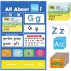 Alphabet Learning Pocket Chart Educational Tool for Kids Early Childhood Letter Recognition ABC Learning Foldable Storage Chart