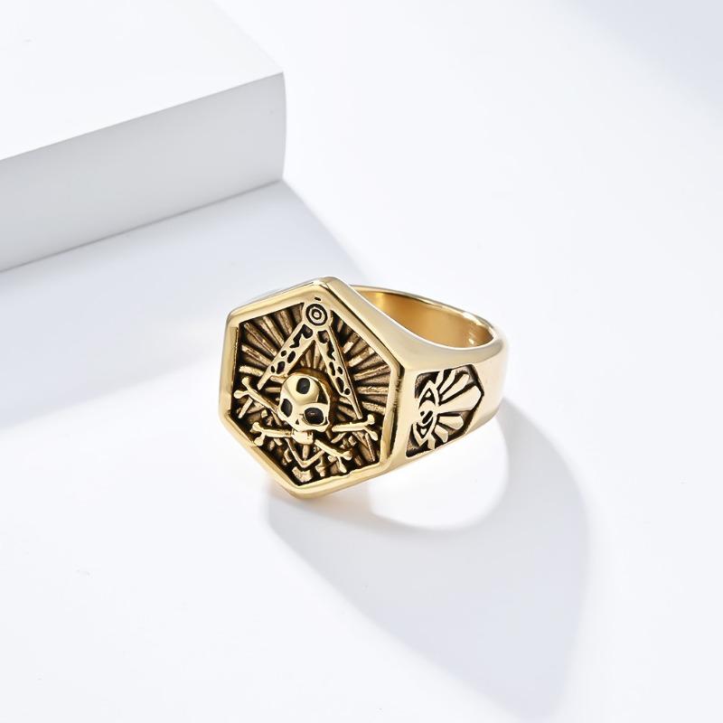Skull Titanium Ring Men's Personalised Fashion Jewellery