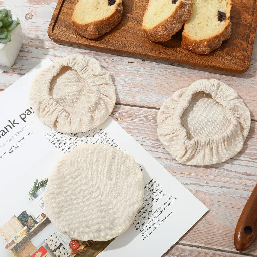 5 PCS Fit Jars Mouth 2.5-4 Inch Fermentation Cheese Fabric Lids Yeast Jar Cloth Caps Jars