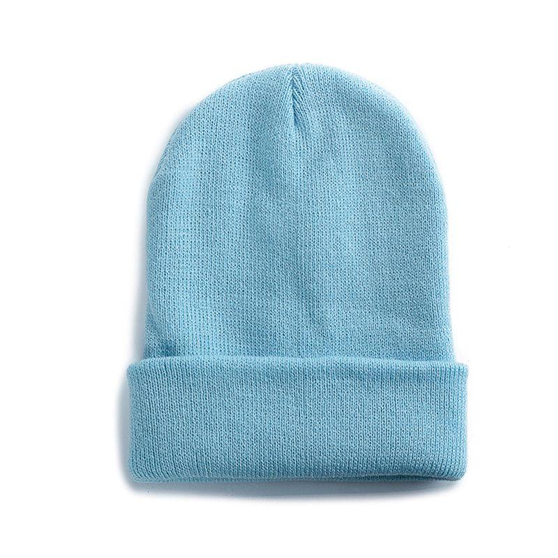 New Unisex Multicolor Autumn & Winter Beanie Hat Men Women Basic Daily Beanie Soft Knitted Hat All-match Streetwear Cap