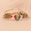 Hand Jewelry Bohemian Braided Bracelets Retro Heart Bead Bangle Beads Weave Bracelets  Girls