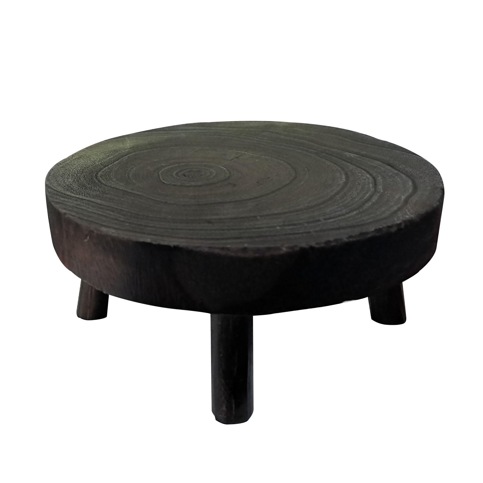 

Твердая древесина зеленые растения суккуленты дворовые табуреты хранение стеллажи для цветочных горшков L коричневый