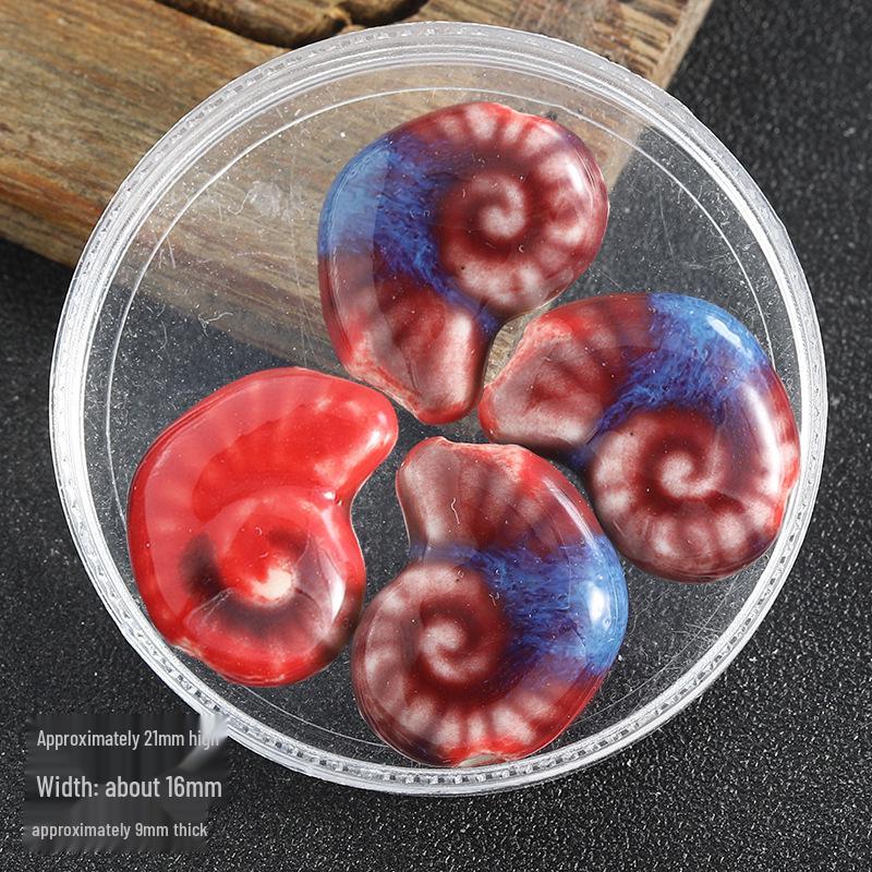 High-Temperature Ceramic Snail & Marine Animal Beads for DIY Jewelry & Clothing Accessories