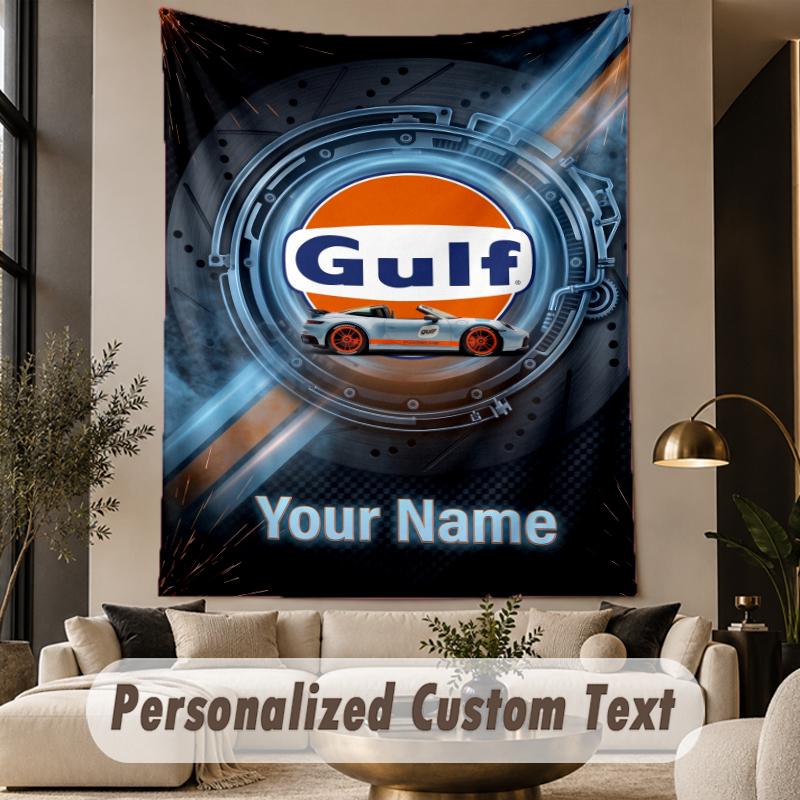 Custom Text Tapestry Gulf Print Wall Tapestry Indoor Living Room Wall Decor