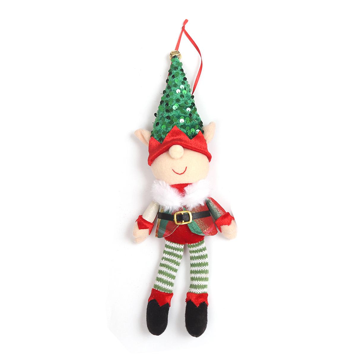 

European Style Faceless Elf Doll Pendant - Gnome Forest Dweller Christmas Tree Decoration