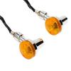 1pair Motorcycle Turn Signal Lights Indicator Lamp Amber Flashers Universal Fit for Most Motorcycles