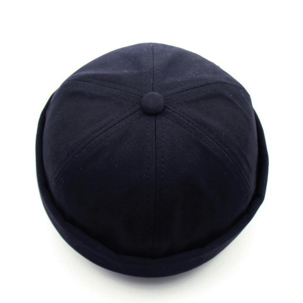 Men Women Hat Cap Casual  Sailor Mechanic Brimless Solid Color