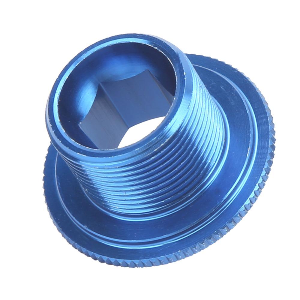 4PCS Blue Bike Crank Arm Bolts M18 Crank Screw Cap Durable Bicycle Crank Fixing Bolts  Bike