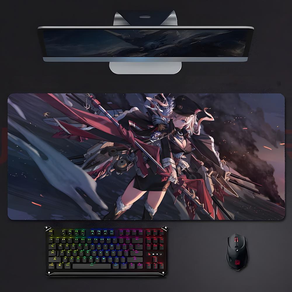 Game Anime AAzur LLane Mouse Pad Large Gaming Mousepad With Stitched Edges Thickened Desk Mat Pc