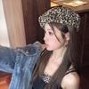 Classic Octagonal Cap Y2K Painter Hat Casual Leopard Print Beret  Women