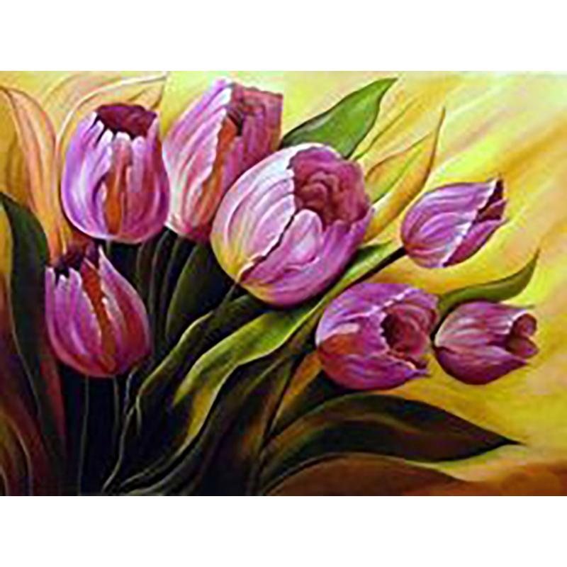 5D DIY Diamond Painting Flower Cross Stitch Kit Full Round Drill Embroidery Mosaic Art Rhinestones Home Decor Wall Art Gift