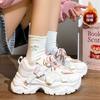 Lightweight cotton shoes butterfly design dad shoes ins new winter women's shoes platform sports cotton shoes