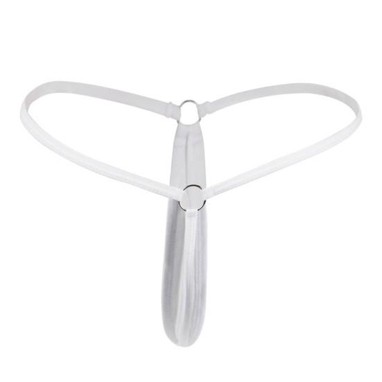 Damen G-String T-förmig Tiny Solid Color Low Waist Hoop Slutty Sexy Antiseptisch Atmungsaktiv