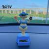 Solar Powered Car Toy Dashboard Decoration, Cute Beach Girl Swing ABS Plastic Decoration Ornament, Couple Style Dancing Figure for Vehicle Interior