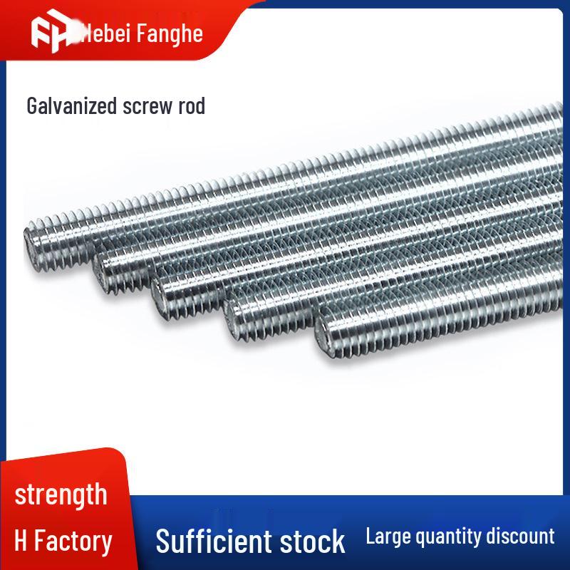 Galvanized Threaded Rod - 3m Ceiling Hanging Rod (M6/M8/M10) Full Thread