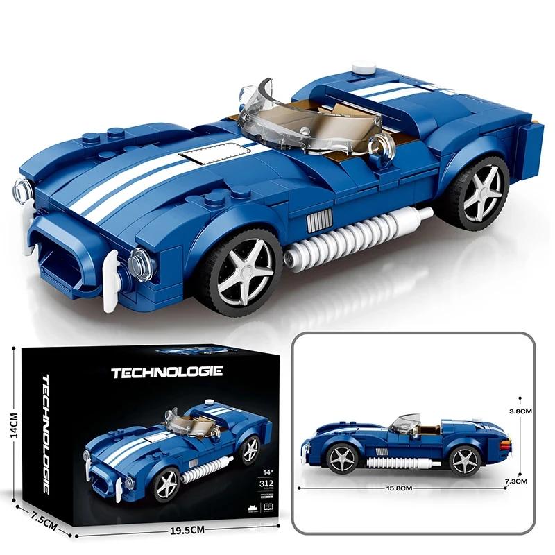 333 Pieces Car Building Blocks Set Creative Urban Vehicles Car Model Building Blocks Desktop Display Toys Children's Holiday Gifts St Practical Use