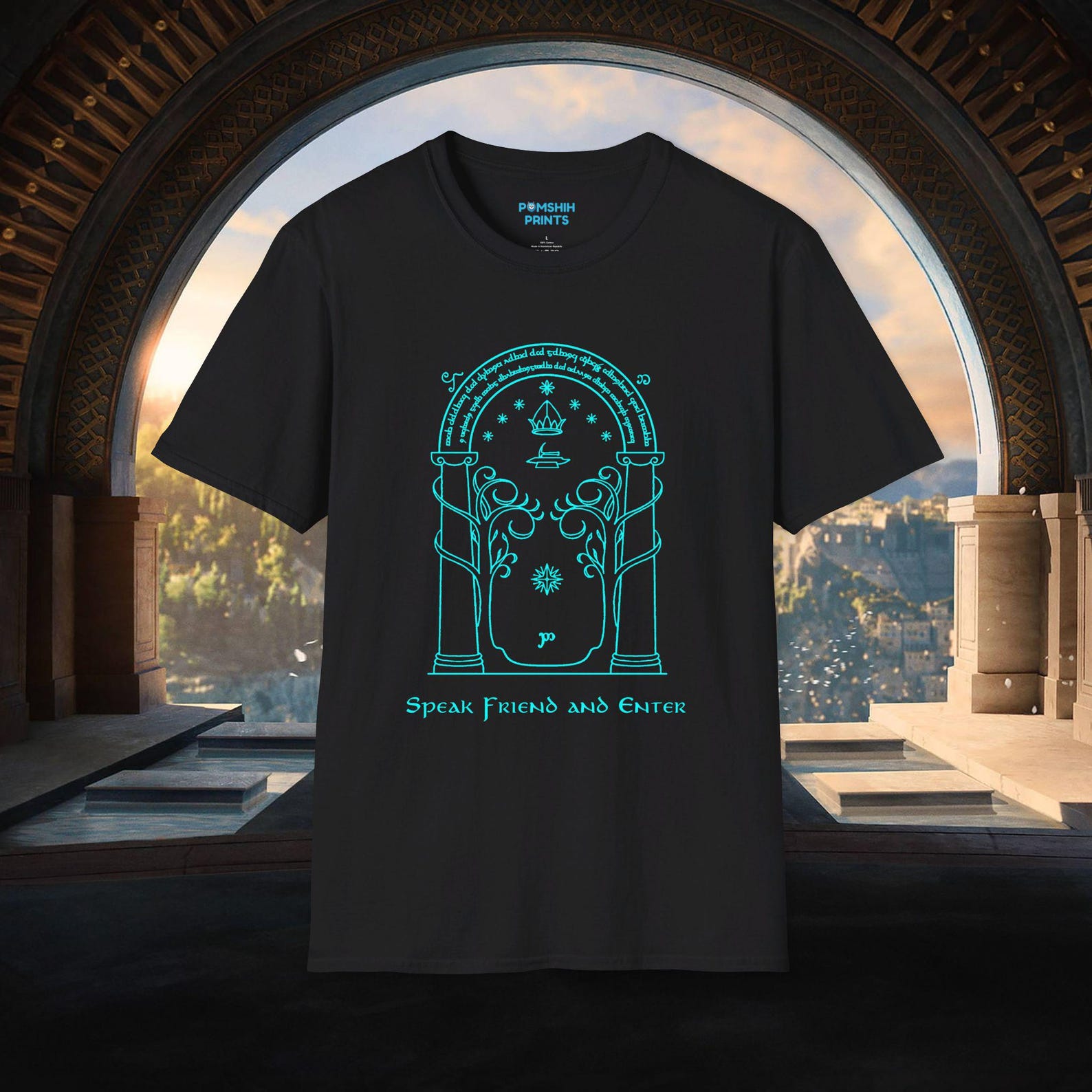 Doors Of Durin - Lord of the Rings T-Shirt 2XL