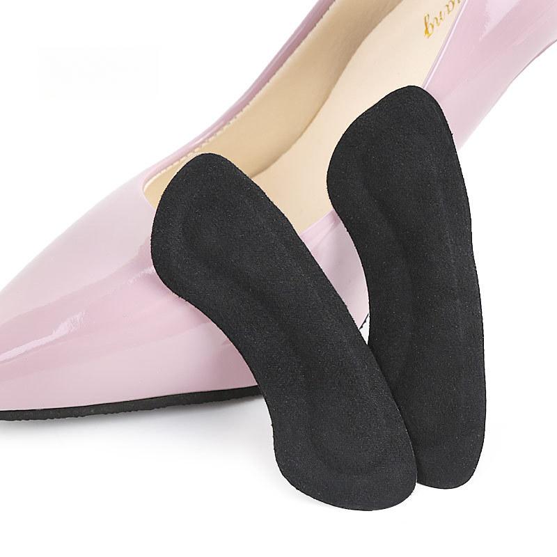 Противоизносная наклейка на пятку Утолщенная гелевая стелька Вкладыш на полразмера Моющаяся Противоскользящая наклейка на стопу