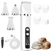 Sazuik Pet Clippers for Dogs and Nail and Full Body Quiet Operation with LCD USB Electric Animal Includes Japanese Instruction Manual Silver Cats,