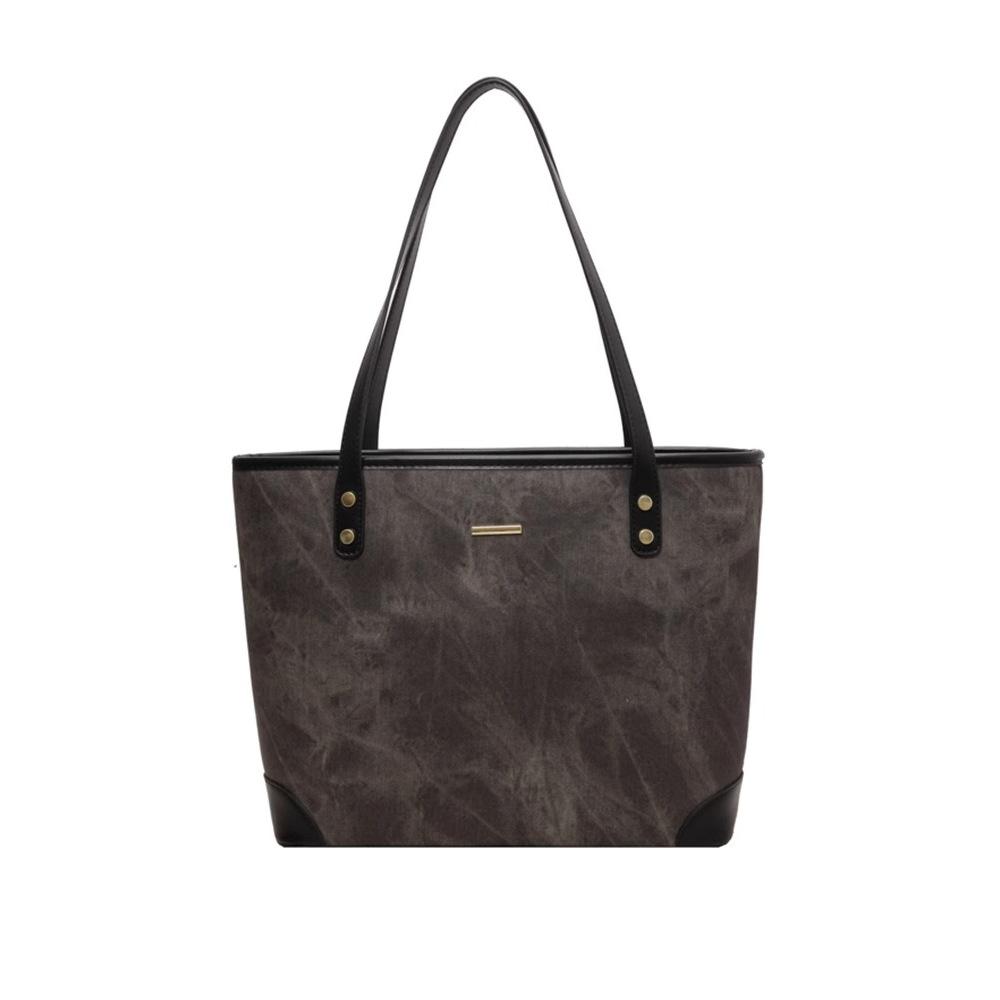 Premium sense simple shoulder bag women's new trend fashion large capacity class commuter tote bag