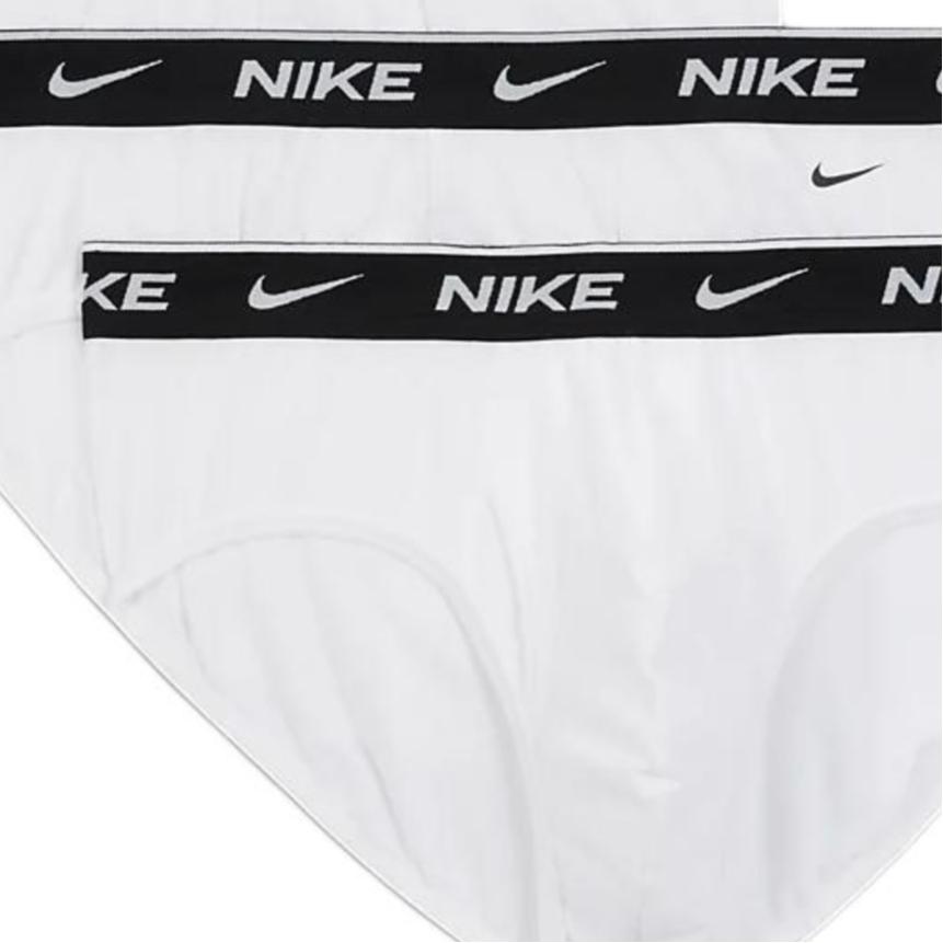 Nike Dri-Fit Essential Strečové Pohodlné K pokožce Šetrné Rychleschnoucí Pánské spodní prádlo 3-pack Bílé DV3961-100