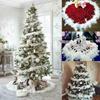 2m White Feather Christmas Tree with Ribbon & Wreath Party Decor