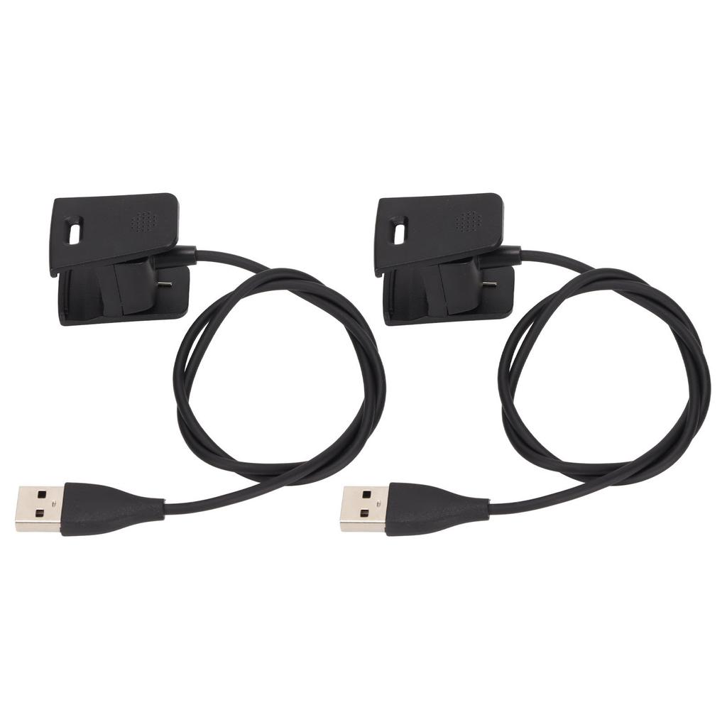 2Pcs Smartwatch Charger USB Charging Cable Cord Charger Dock Adapter for Fitbit Charge 2