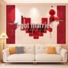 Wedding Double Happiness Wall Decor Set for Living Room & Bedroom