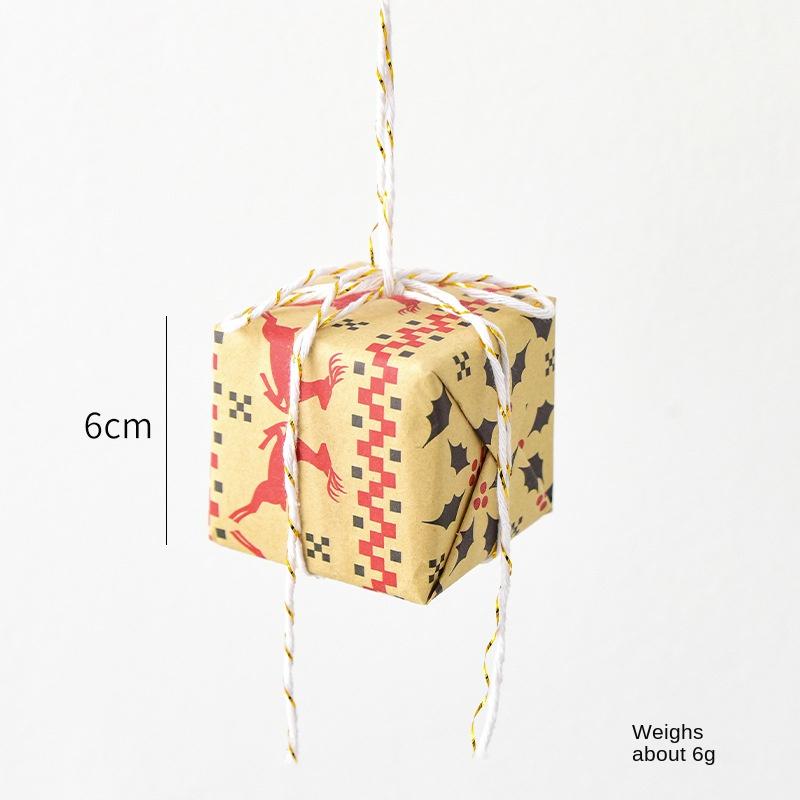 Christmas Gift Package Three Piece Pendant Set Decoration Gift Box Christmas Tree Christmas Window Display Home Decoration