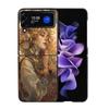Exquisite Loish Style Blumen Handyhülle für Damen für Samsung Z Flip 7 6 5G Galaxy Z Flip4 Z Flip5 Z Flip3 Coque Schwarzes Hartes PC Sh