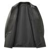 FAPAI Men's Classic Lapel Genuine Cowhide Leather Jacket