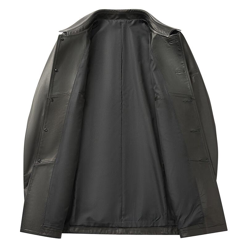 FAPAI Men's Classic Business Genuine Leather Jacket