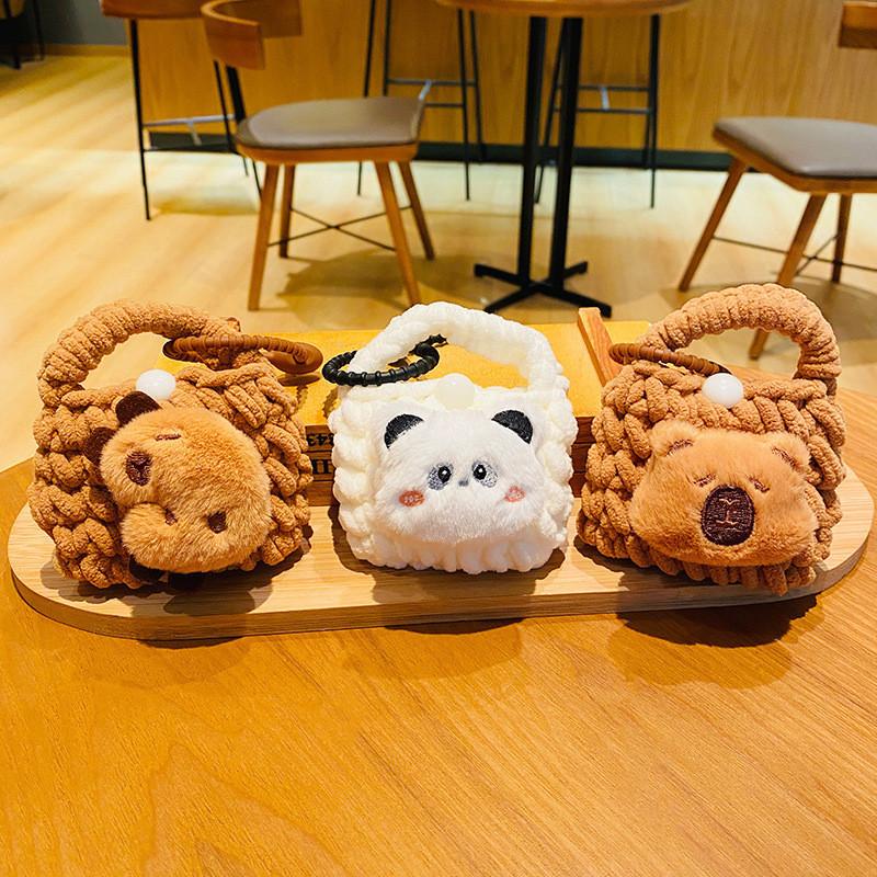 Cartoon Creative Plush Capybara Keychain Versatile Gift For Occasions All
