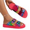 Beach Sandals for Women Fashion Thick Sole Slippers Summer Slip on Classic Open Toe Flat Sandals Plus Size 43 Sandalia Feminina